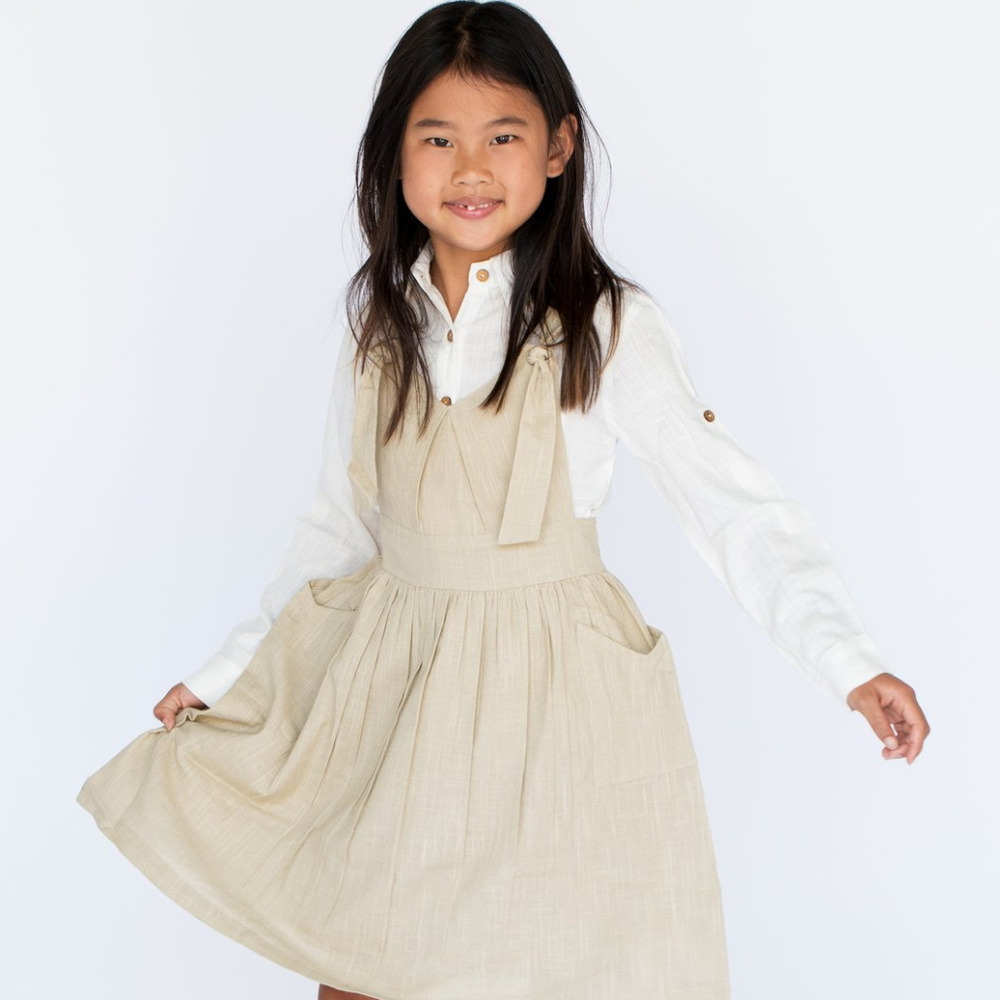 NEW Kids Overall Dress and Shirt School Uniform